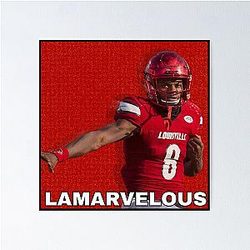 University of Louisville Lamar Jackson Poster becomes University of Louisville Lamar Jackson