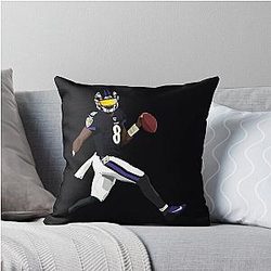 Lamar Jackson Throw Pillow