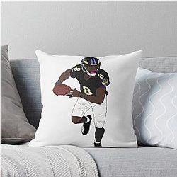 Lamar Jackson Throw Pillow