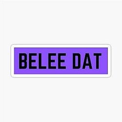 Lamar Jackson - Belee Dat Ravens Sticker
