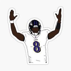 Lamar Jackson Baltimore Ravens Sticker
