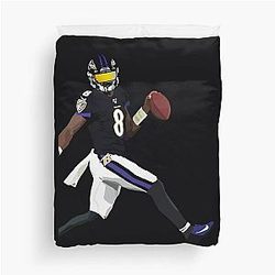 Lamar Jackson Duvet Cover