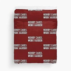 Lamar Jackson Nobody Cares Work Harder Duvet Cover