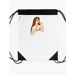 Lana Del Rey Comic Book Style Drawstring Bag Premium Merch Store