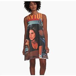 Lana Del Doing Pulp Fiction A-Line Dress 프리미엄 머치 스토어