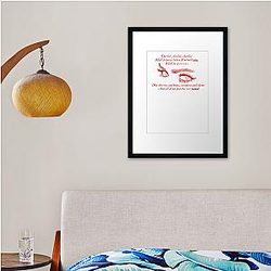 Lana Del Rey Cherry Lyrics Framed print Premium Merch Store
