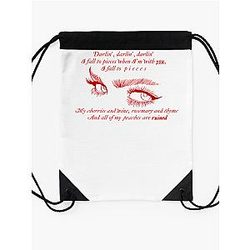 Lana Del Rey Cherry Lyrics Drawstring Bag Premium Merch Store