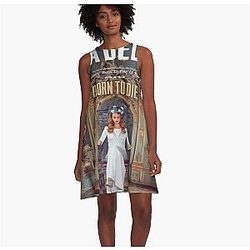 Vintage Rey Red A-Line Dress Premium Merch Store