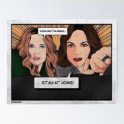 Lana Parrilla and Bex Mader - Stay at Home Poster