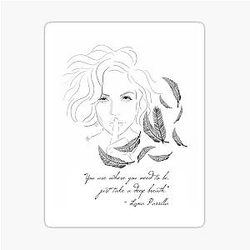 Lana Parrilla with Sticker
