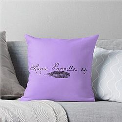 Lana Parrilla (Black) Throw Pillow