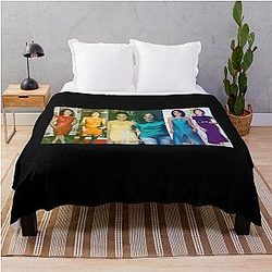 Lana Parrilla LGBT Flag Poster Throw Blanket