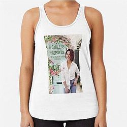 Lana Parrilla Smile Happiness Racerback Tank Top