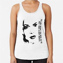 Lana Parrilla feather Racerback Tank Top