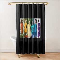 Lana Parrilla LGBT Flag Shower Curtain