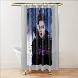 Retro Vintage Lana Parrilla Evil Queen Regina Mills Long Shower Curtain
