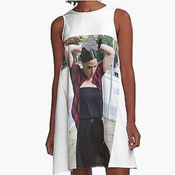 Lana Parrilla and her favorite wild animals A-Line Dress