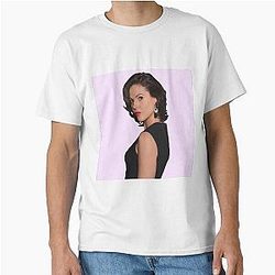 Lana Parrilla, Pink Background Classic T-Shirt