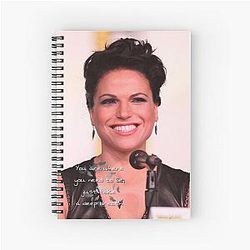 Lana Parrilla and quote Spiral Notebook