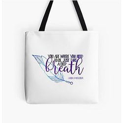 Lana Parrilla Quote You Are Where You Need To Be All Over Print Tote Bag