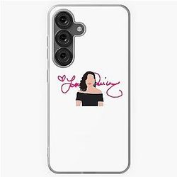 Lana Parrilla Hot Pink Signature Background Samsung Galaxy Soft Case