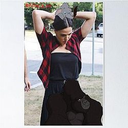 Lana Parrilla and her Favorite Wild Animals Poster