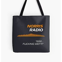 Wet - Lando Norris F1 Radio All Over Print Tote Bag RB1210