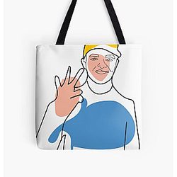Lined Artwork - Lando Norris (F1) All Over Print Tote Bag RB1210