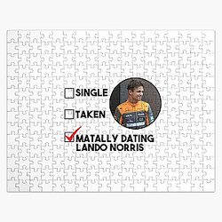 Mentally Dating Lando Norris Birthday Christmas gift Jigsaw Puzzle RB1210