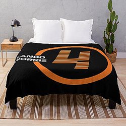 F1 Lando Norris 4 Throw Blanket RB1210