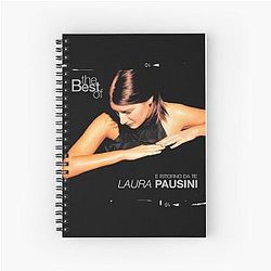 Laura Pausini the best of laura pausini e iovivo  te Spiral Notebook