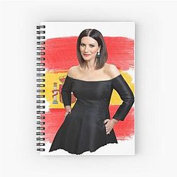 Laura Pausini Spain Spiral Notebook