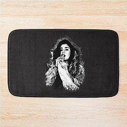 Lauren Jauregui black logo Classic T-Shirt Bath Mat