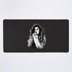 Lauren Jauregui black logo Classic T-Shirt Desk Mat