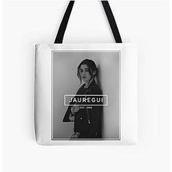 Lauren Jauregui b&w All Over Print Tote Bag