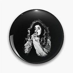 Lauren Jauregui black logo Pin