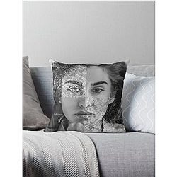 Lauren Jauregui Digital Painting Pillow
