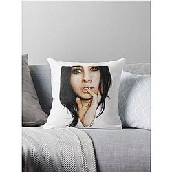 Lauren Jauregui Colour Drawing Throw Pillow