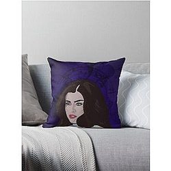 Original Digital Painting of Lauren Jauregui Throw Pillow