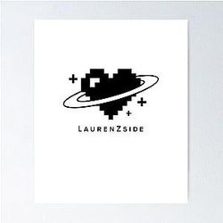 LAURENZSIDE -  HEART LOGO  Poster