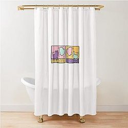 LaurenzSide Puppy Love Shower Curtain