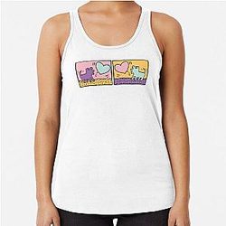 LaurenzSide Puppy Love Racerback Tank Top