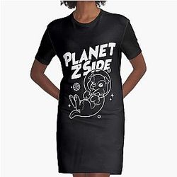  LaurenzSide Graphic T-Shirt Dress