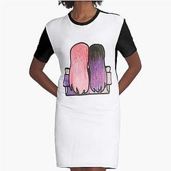  LaurenzSide Graphic T-Shirt Dress