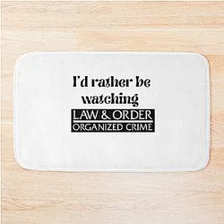 Law & Order Organized Crime t-shirt Bath Mat