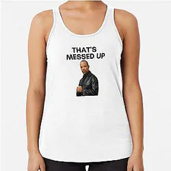 Law and Order SVU - Fin - Thats messed up Racerback Tank Top