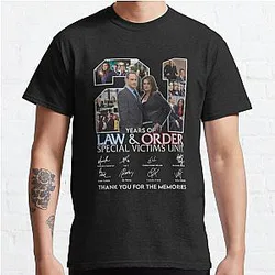 Design 21 Years Of Law and Order Special Victims Unit    Classic T-Shirt