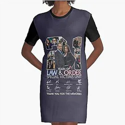Design 21 Years Of Law and Order Special Victims Unit  Graphic T-Shirt Dress