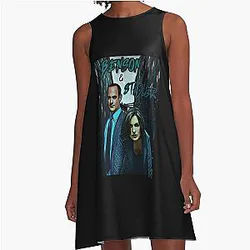 Mens Womens Benson And Stabler Law And Order Svu Love  Fans A-Line Dress