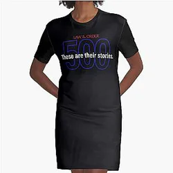 Law and Order 500 chapters Graphic T-Shirt Dress